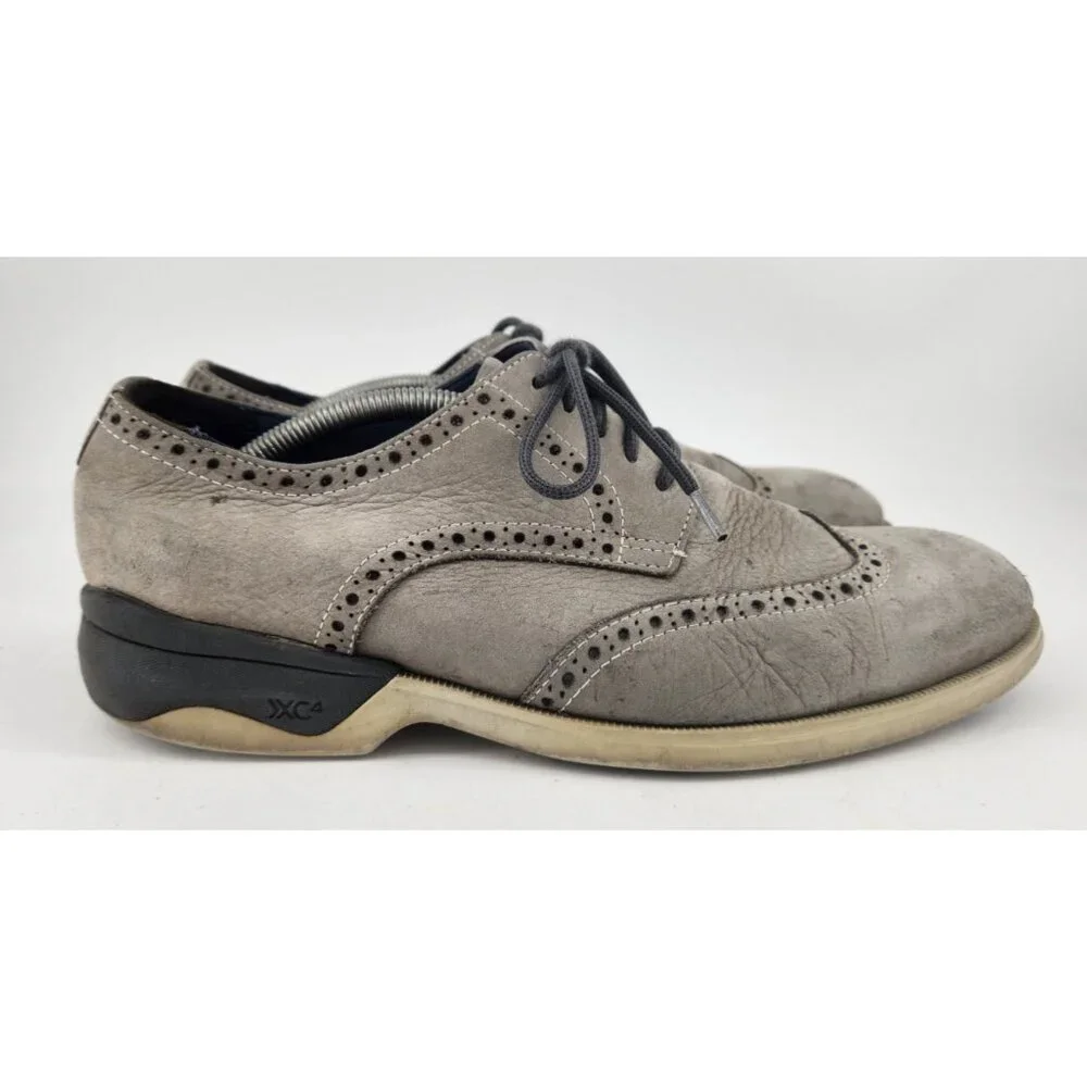 Johnston & Murphy XC4 Elkins Men’s Size 8.5‎ M Wingtip Gray Leather Waterproof